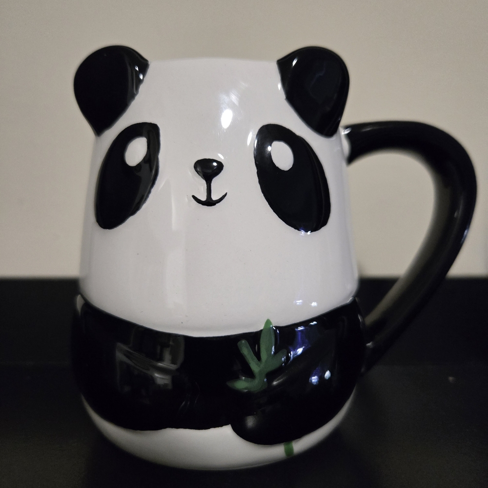Tag Black and White Panda Coffee Mug Kitchen Accessory
